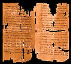 The Septuagint was written in the 200s BC. This Oxyryncus papyrus dates from the second century AD.<empty>